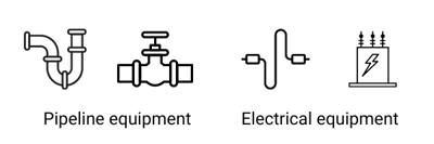 Electrical pipeline equipment