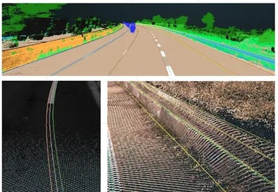 Modélisation automatique nuage de point routier