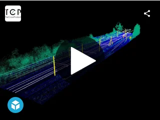 Point cloud viewer of classified LiDAR data
