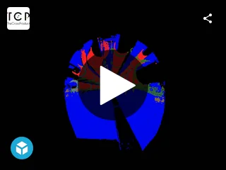 Point cloud viewer of classified indoor LiDAR data